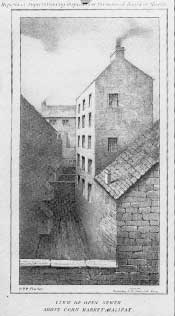 View of an open sewer above Cornmarket included in the Report
