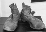 Shoes from the caretakers house, photo © John Billingsley