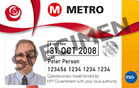 Example pass for a person with a disability