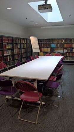 Library meeting room boardroom layout