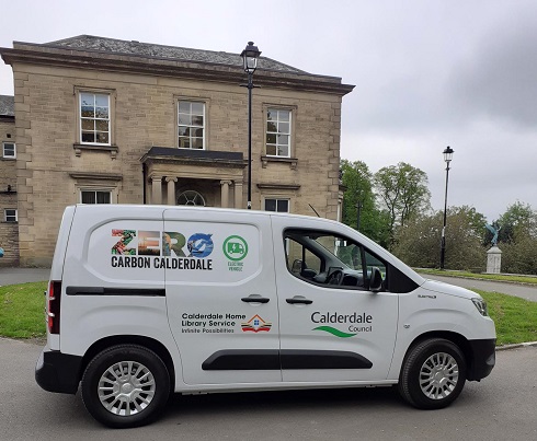 Library home delivery service van