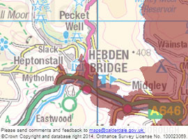 Map showing smoke control area