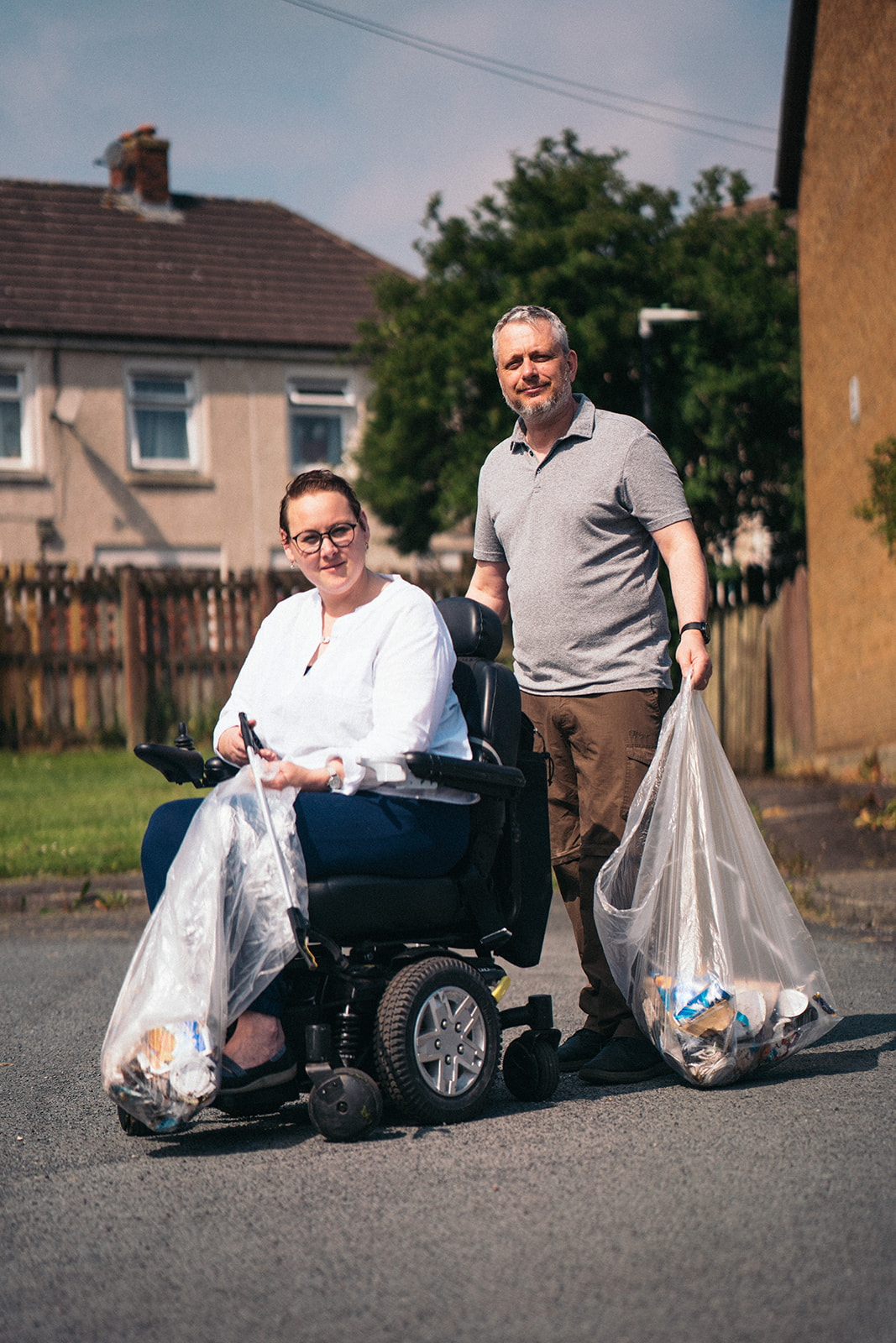 Residents supporting a community litter pick event in Ovenden
